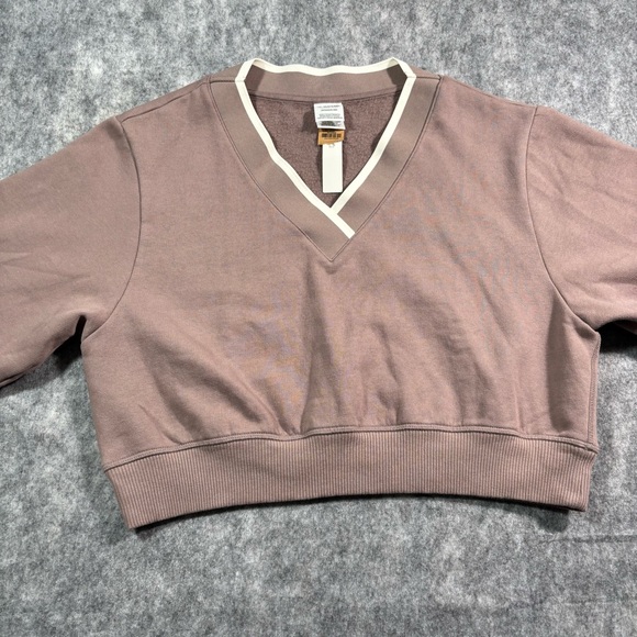 PINK Victoria's Secret Sweaters - Pink Victoria Secrets Womens Mauve Long‎ Sleeve V Neck Long Sleeve Sweater NWT S